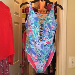 Lilly pulitzer one piece swimsuit